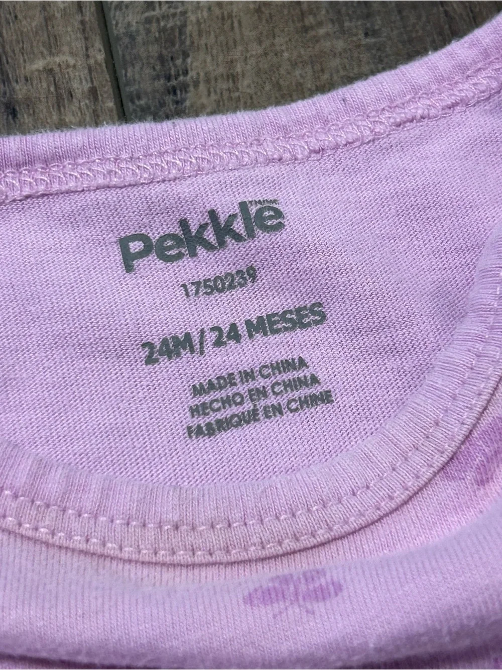 Twin Girl‎ Pekkle Baby Bodysuits Purple Size 24 Months Snap Button Short Sleeve